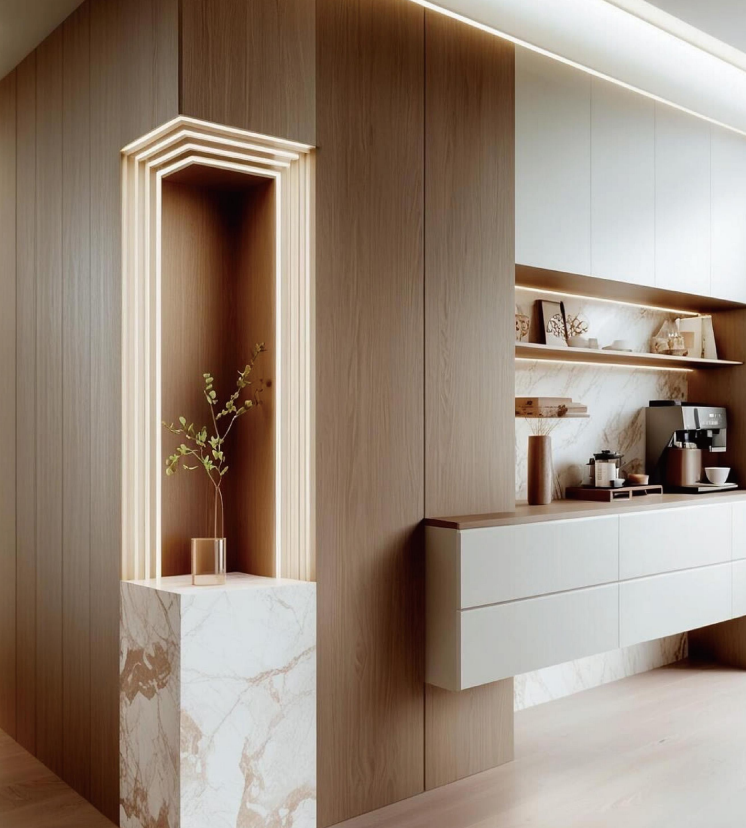 Bamboo panel warm oak